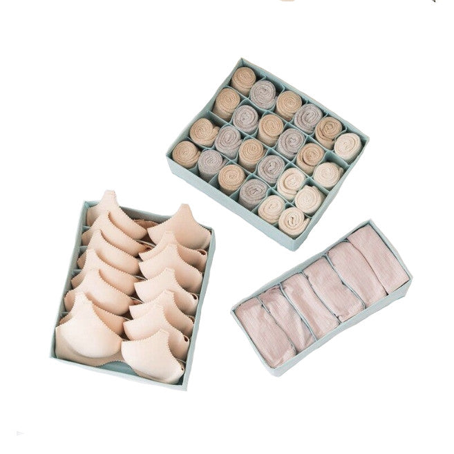 3Pcs Pack Underwear Sock Bra Storage Organiser