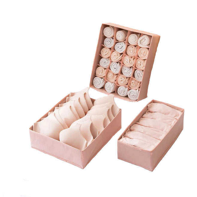 3Pcs Pack Underwear Sock Bra Storage Organiser