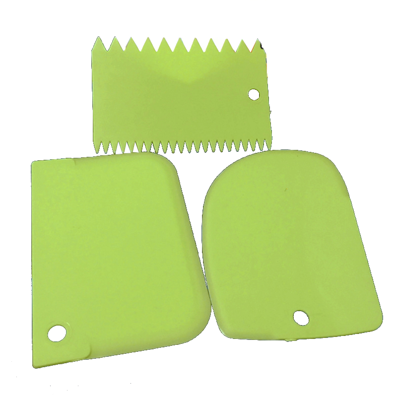3Pcs Dough Cutter Ice Cream Fondant Scraper Baking Decorating Tools