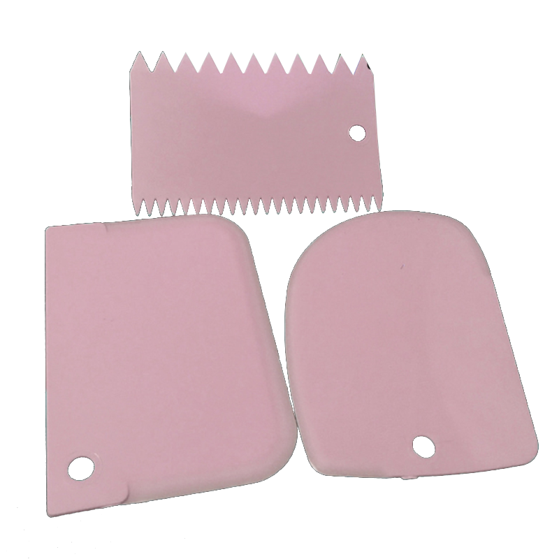 3Pcs Dough Cutter Ice Cream Fondant Scraper Baking Decorating Tools