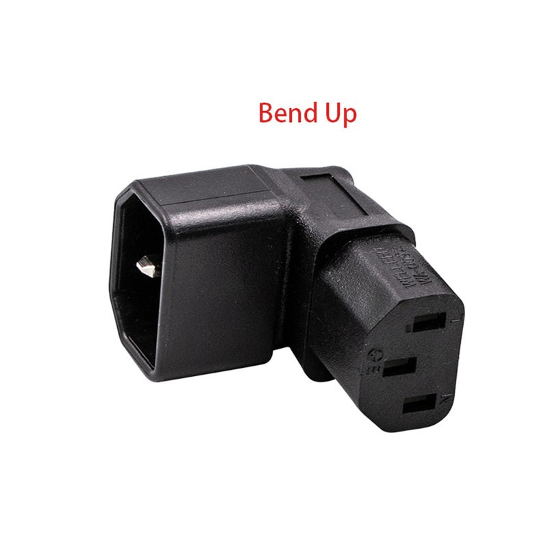 3Pin Iec Connector Up 90 Angled 320 C14 Male To C13 Female Power Adapter Ac Plug For Lcd Wall Mount Tv