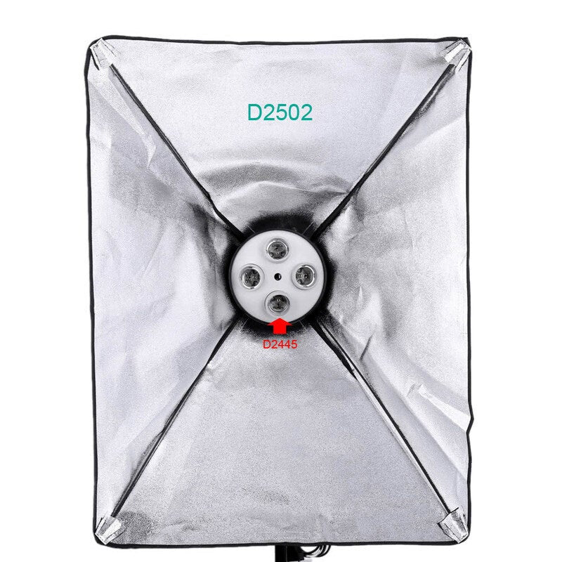4 In 1 E27 Base Socket Light Lamp Bulb Holder Adapter For Photo Video Studio Softbox