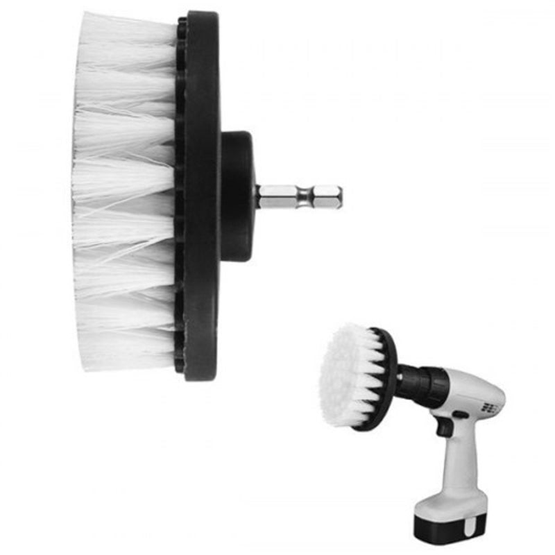 4 Inch Handheld Drill Cleaning Brush White