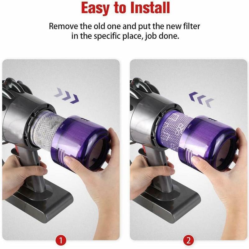 Vacuum Replacement Filters 4 Pack For Dyson V11 Sv14 Animal Plus Absolute