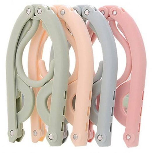 4 Pcs Folding Clothes Hangers Drying Rack For Travel Multi