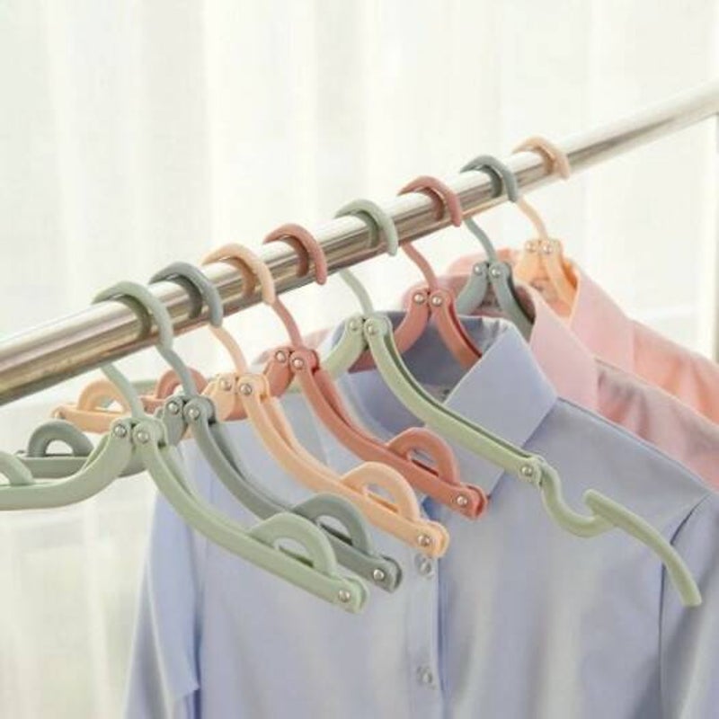 4 Pcs Folding Clothes Hangers Drying Rack For Travel Multi