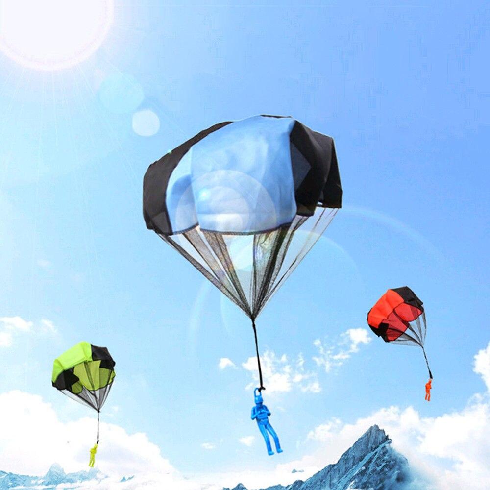 4 Pcs Tangle Free Toy Parachute Simply Toss It High Watch Fly
