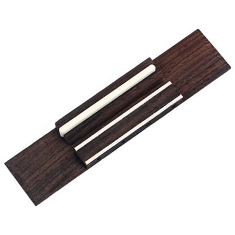 4 String Ukulele Bridge With Bone Saddle Rosewood Coffee