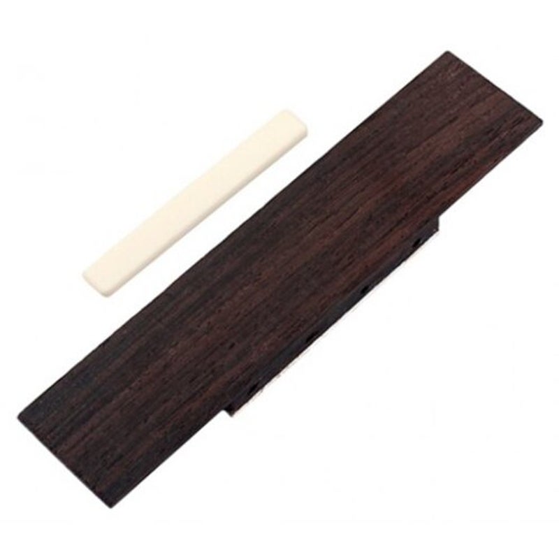 4 String Ukulele Bridge With Bone Saddle Rosewood Coffee
