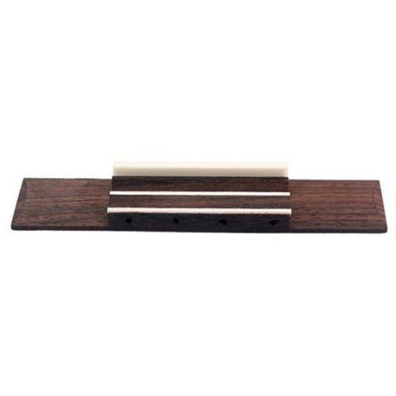 4 String Ukulele Bridge With Bone Saddle Rosewood Coffee