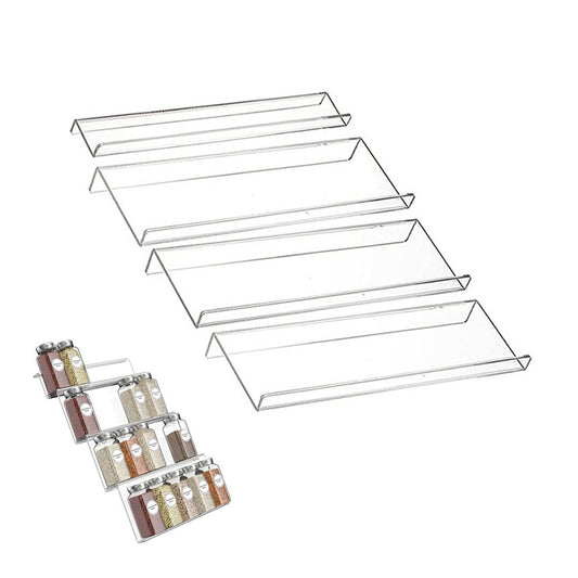 4-Tier Spice Rack Drawer Organiser For Kitchen