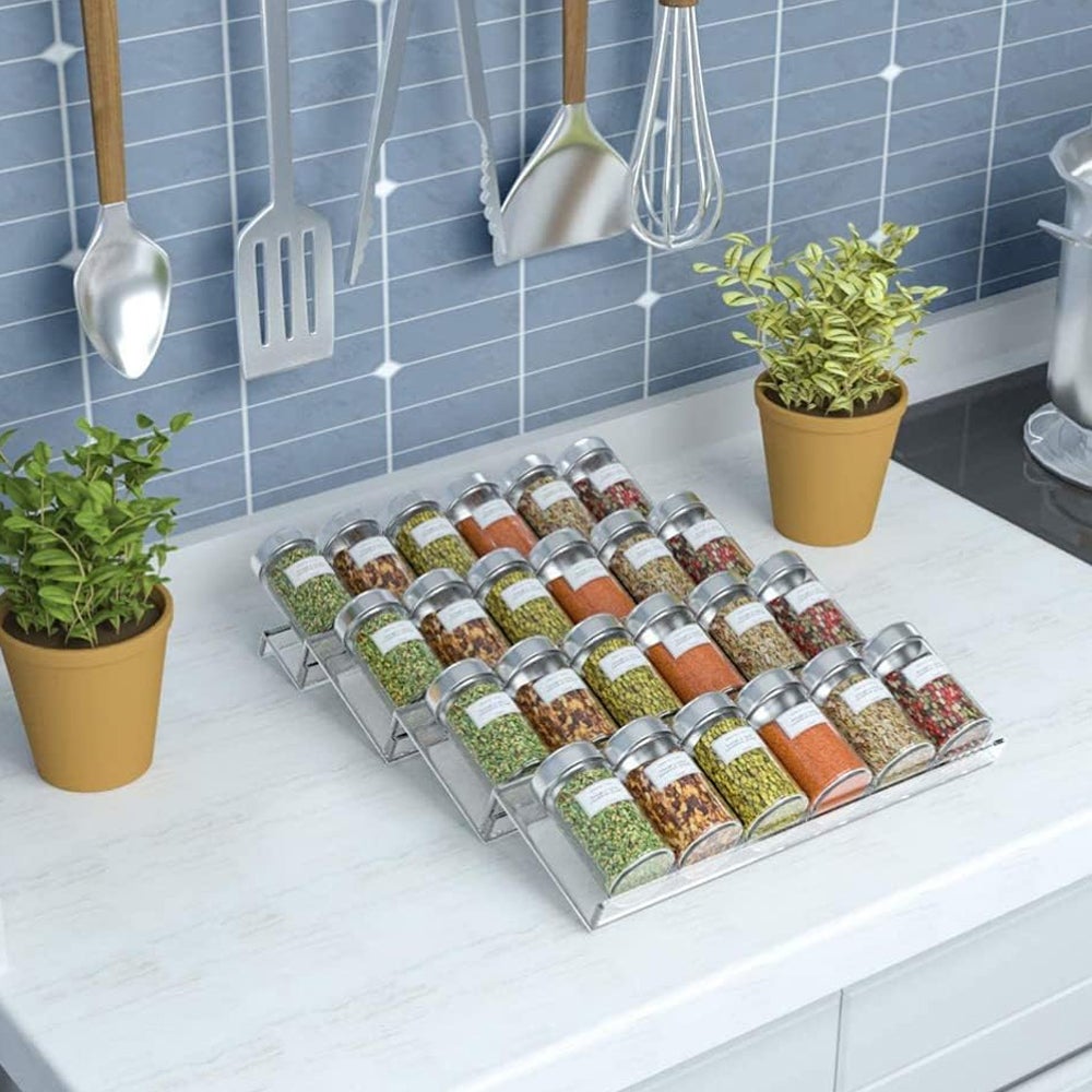 4-Tier Spice Rack Drawer Organiser For Kitchen