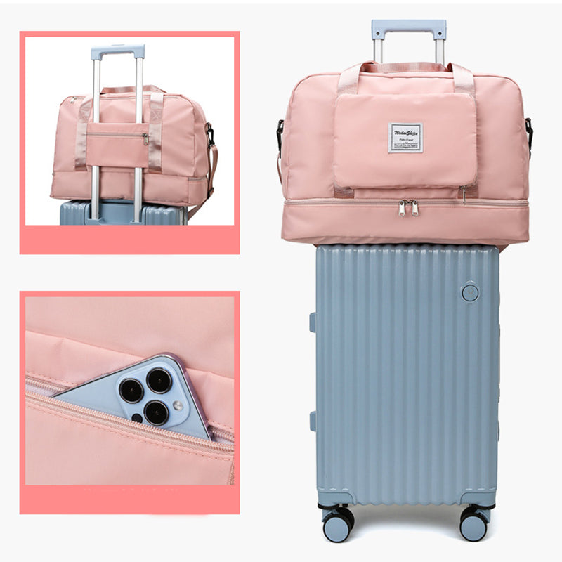 Foldable Travel Duffel Bags Sports Gym Tote Women