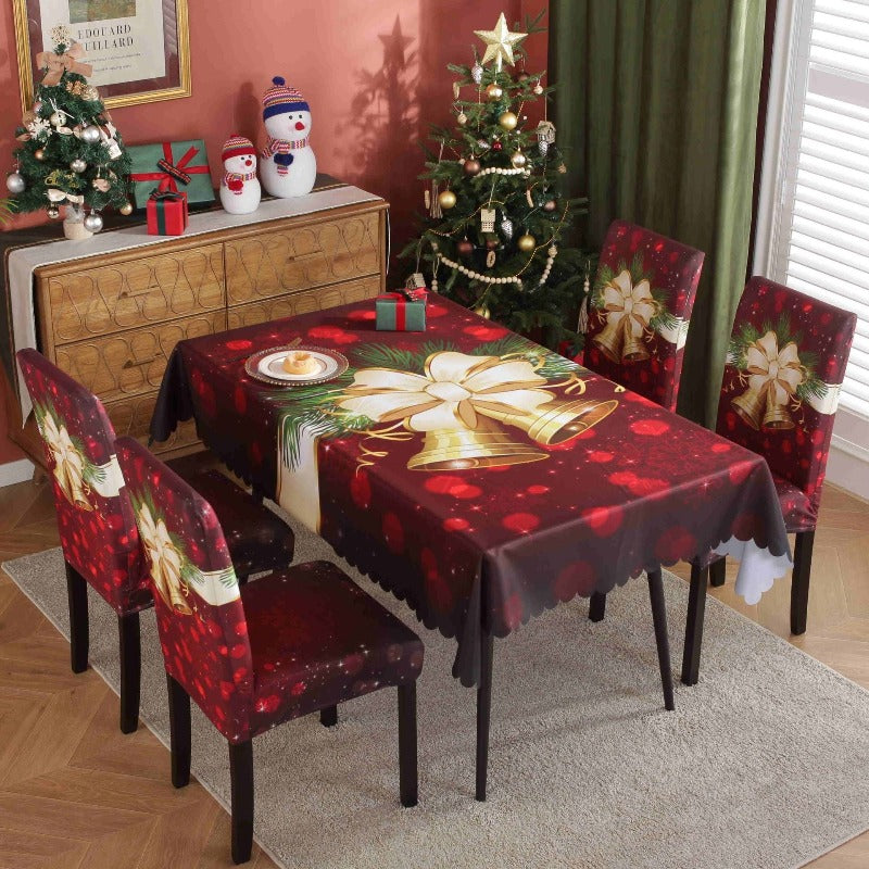 Christmas Tablecloths Chair Covers Party Decorations