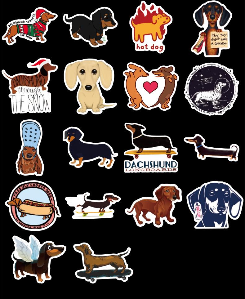 Pack Of 50 Dachshund Dog Stickers