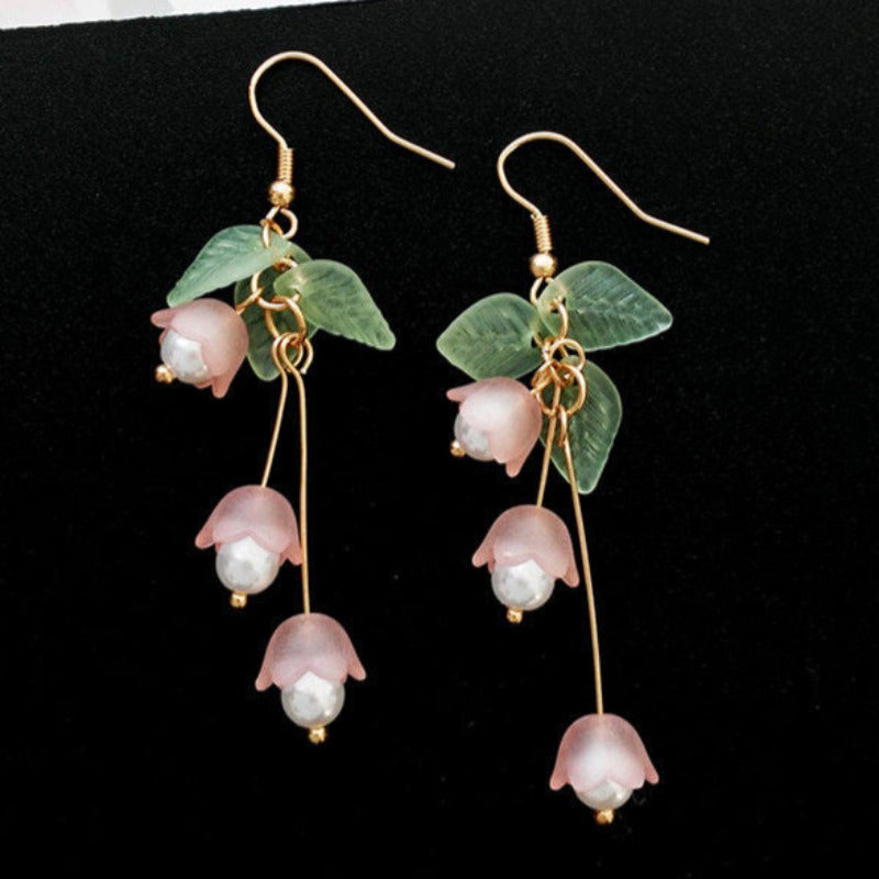 Veile Studios Lily Of The Valley Flower Female Earrings