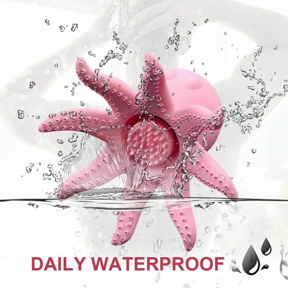 10 Speeds Ridged Pink Clitoris Vibrator Nipples Stimulator
