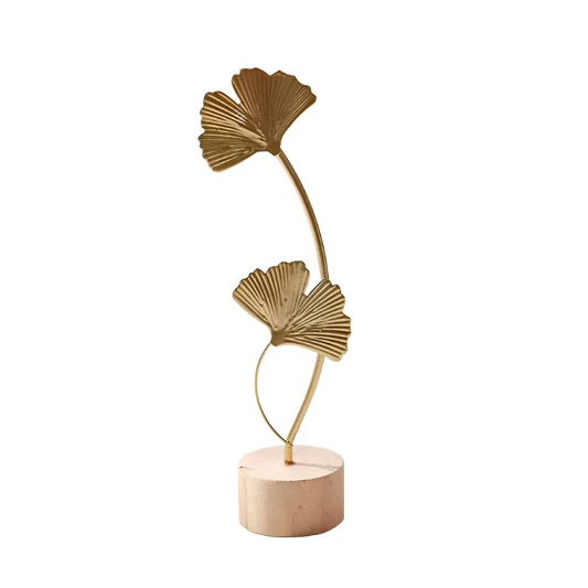 Nordic Style Iron Art Ginkgo Leaf Decoration Creative Home Living Room Entrance And Wine Cabinet Light Luxury Metal Craf