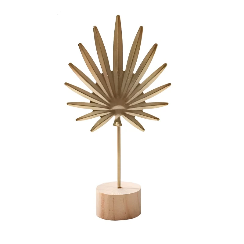 Nordic Style Iron Art Ginkgo Leaf Decoration Creative Home Living Room Entrance And Wine Cabinet Light Luxury Metal Craf