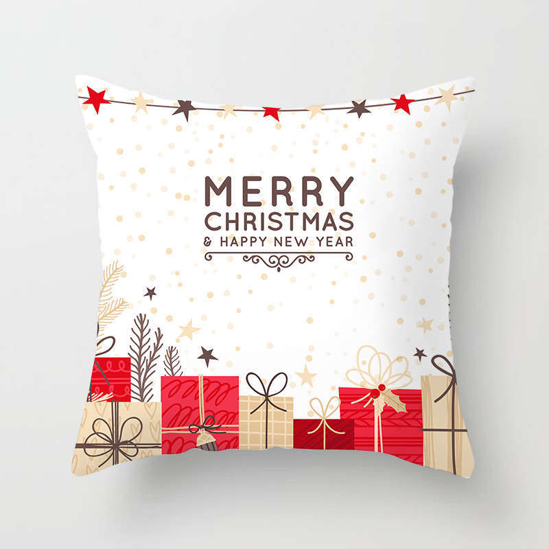 45 X 45Cm Christmas Cushion Cover - Standard - Reindeer, Pig And Santa