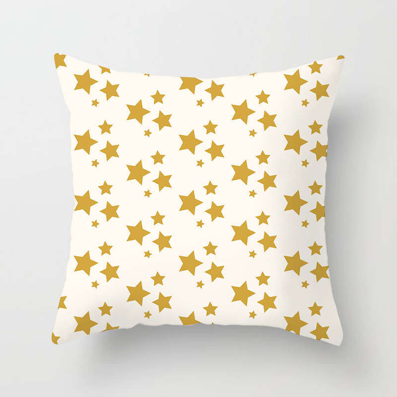 45 X 45Cm Gold Printed Cushion Cover
