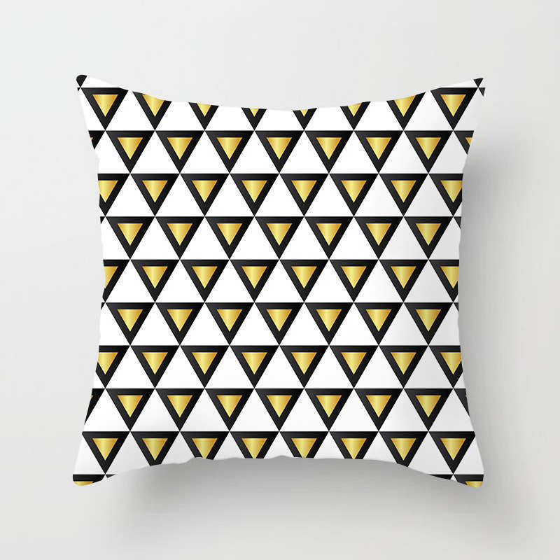 45 X 45Cm Gold Printed Cushion Cover