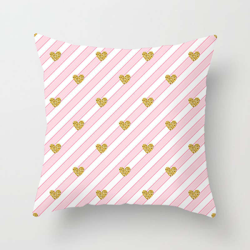 45 X 45Cm Gold Printed Cushion Cover