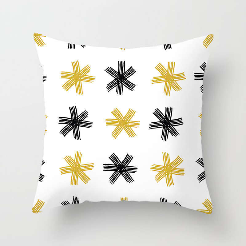 45 X 45Cm Gold Printed Cushion Cover