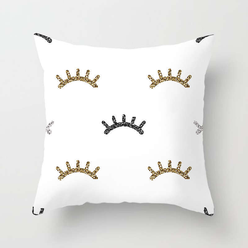 45 X 45Cm Gold Printed Cushion Cover
