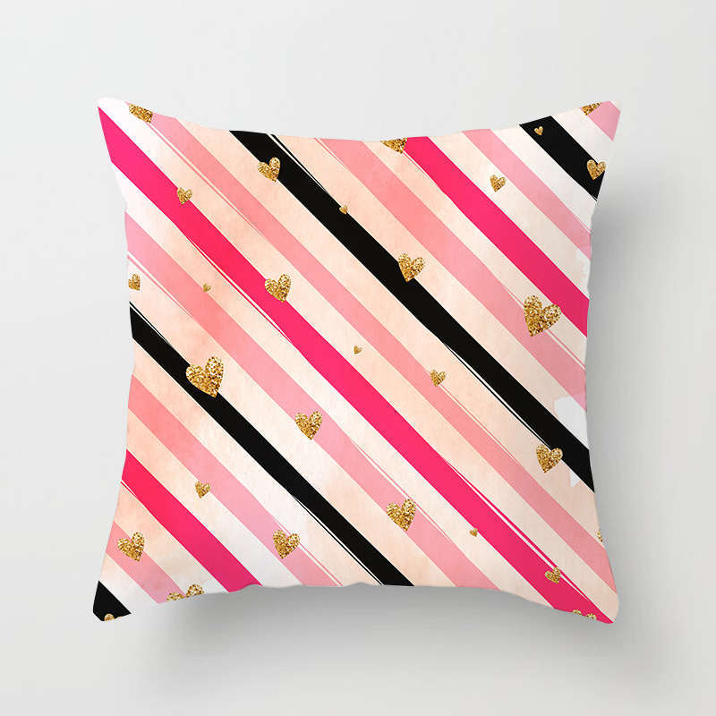 45 X 45Cm Gold Printed Cushion Cover