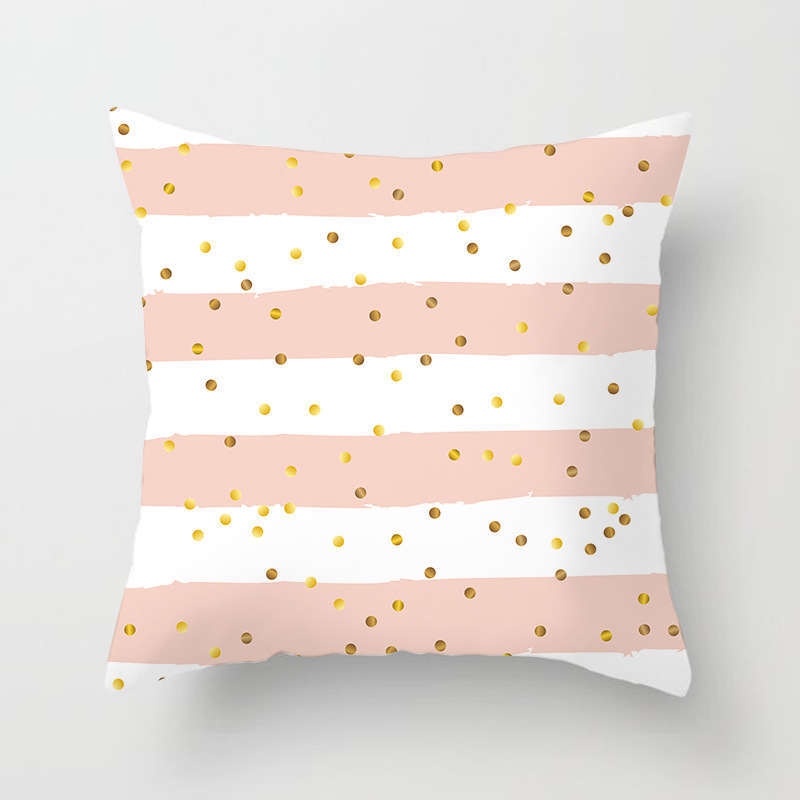 45 X 45Cm Gold Printed Cushion Cover