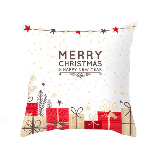 45 X 45Cm Christmas Cushion Cover - Standard - Reindeer, Pig And Santa