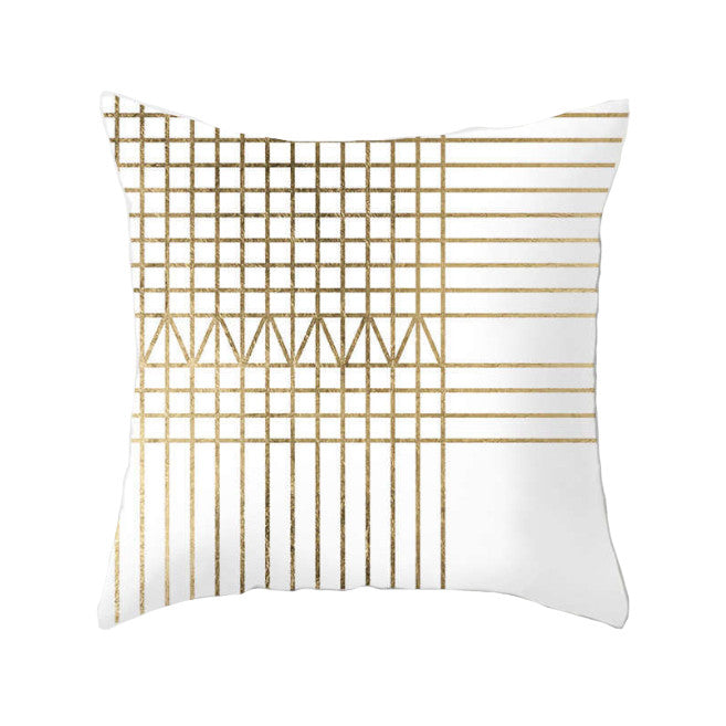 45 X 45Cm Gold Printed Cushion Cover