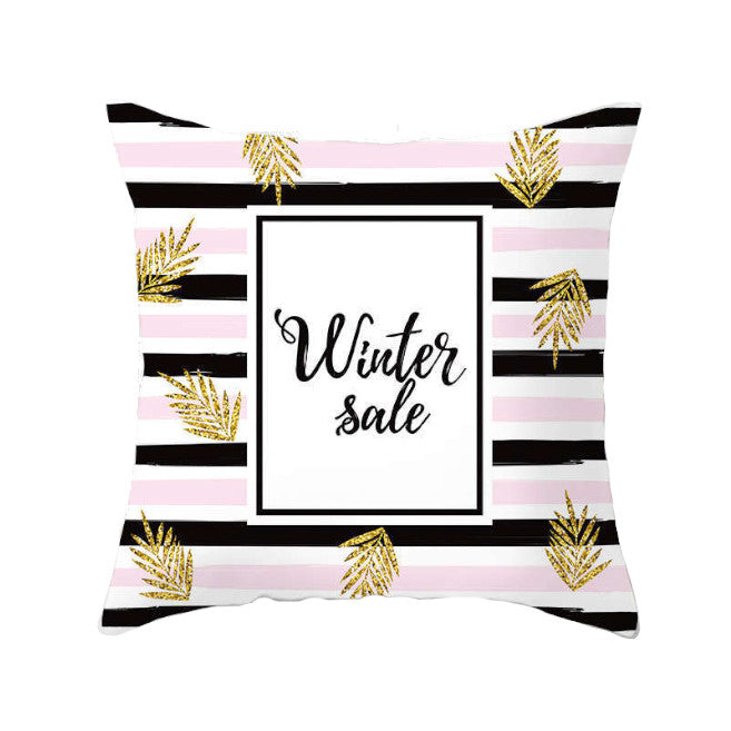 45 X 45Cm Gold Printed Cushion Cover