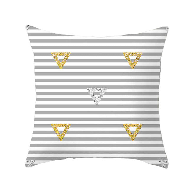 45 X 45Cm Gold Printed Cushion Cover