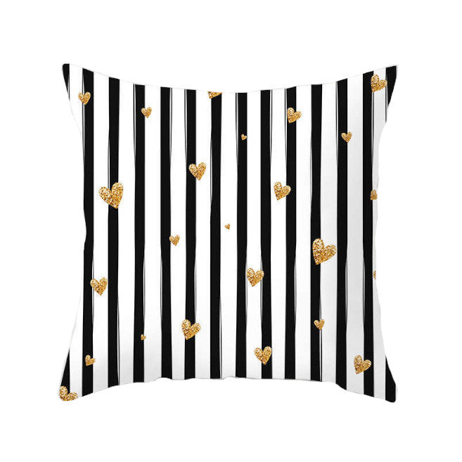 45 X 45Cm Gold Printed Cushion Cover