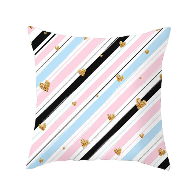 45 X 45Cm Gold Printed Cushion Cover