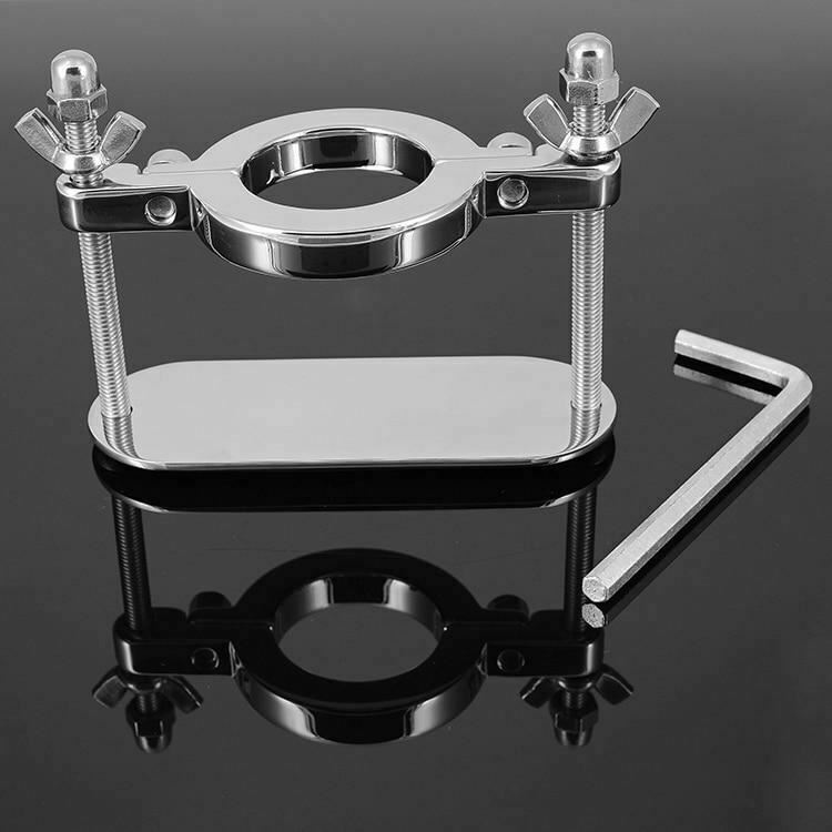 Stainless Steel Heavy Cock Ring Ball Stretcher Bondage Kink Bdsm Fetish Restraints