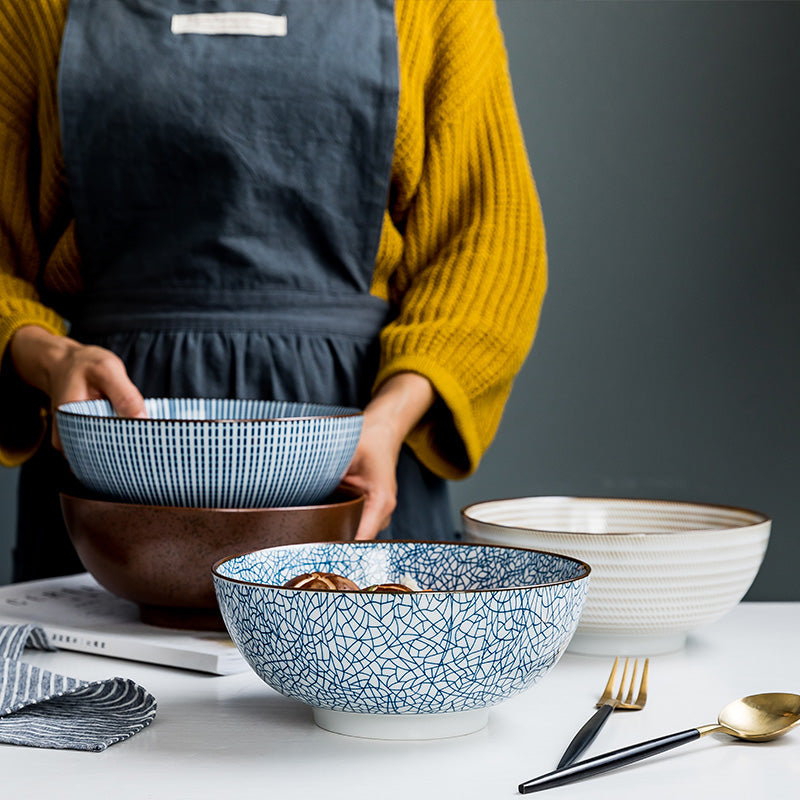 8 Inch Japanese Ceramic Ramen Noodle Soup