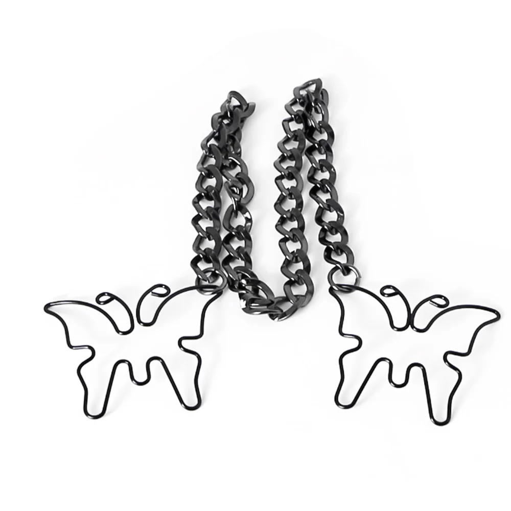 Sm Nipple Clips Butterfly Breast Sexy Slave Stainless Steel Clamps Bdsm Toys For Couples Accessory