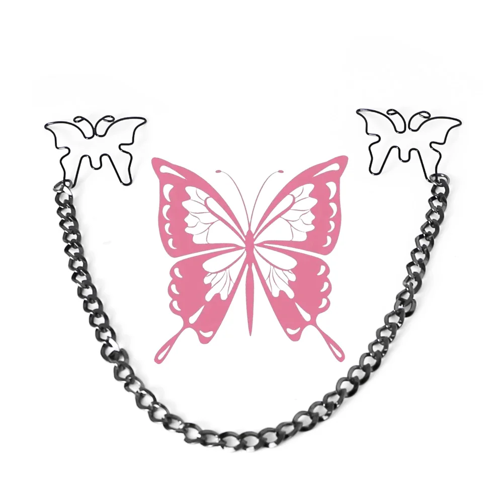 Sm Nipple Clips Butterfly Breast Sexy Slave Stainless Steel Clamps Bdsm Toys For Couples Accessory