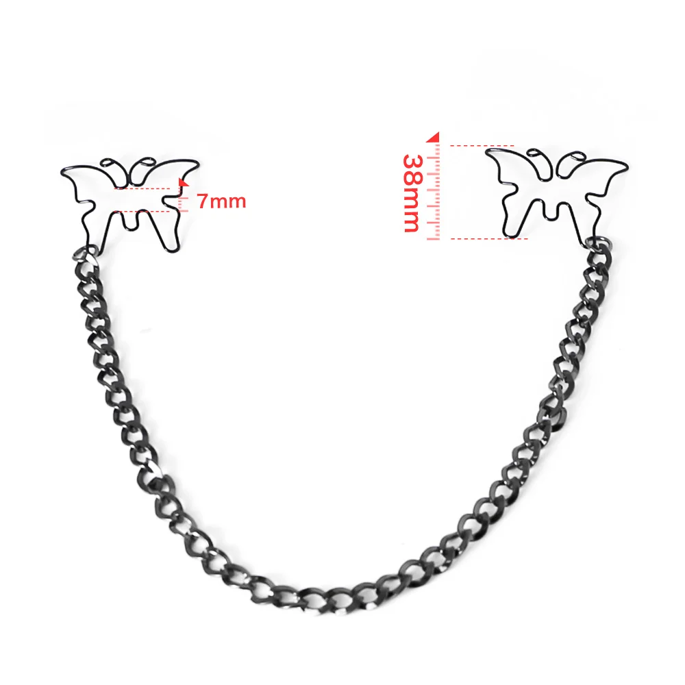 Sm Nipple Clips Butterfly Breast Sexy Slave Stainless Steel Clamps Bdsm Toys For Couples Accessory