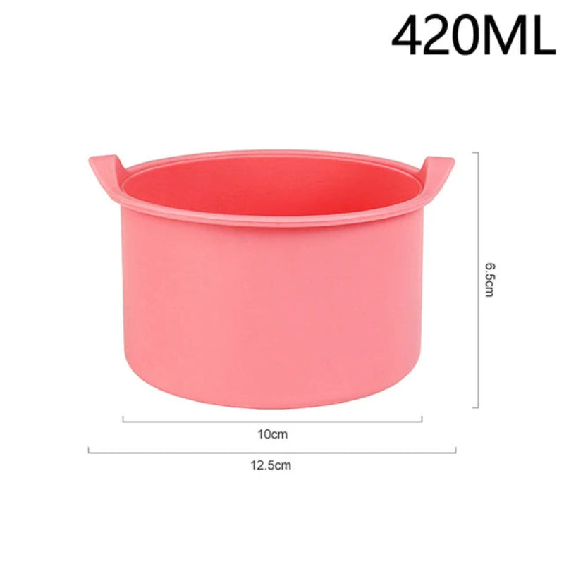 Wax Warmer Heat Resisting Replacement Silicone Bowls Hair Removal With Stirring Stick Non Pan Tool