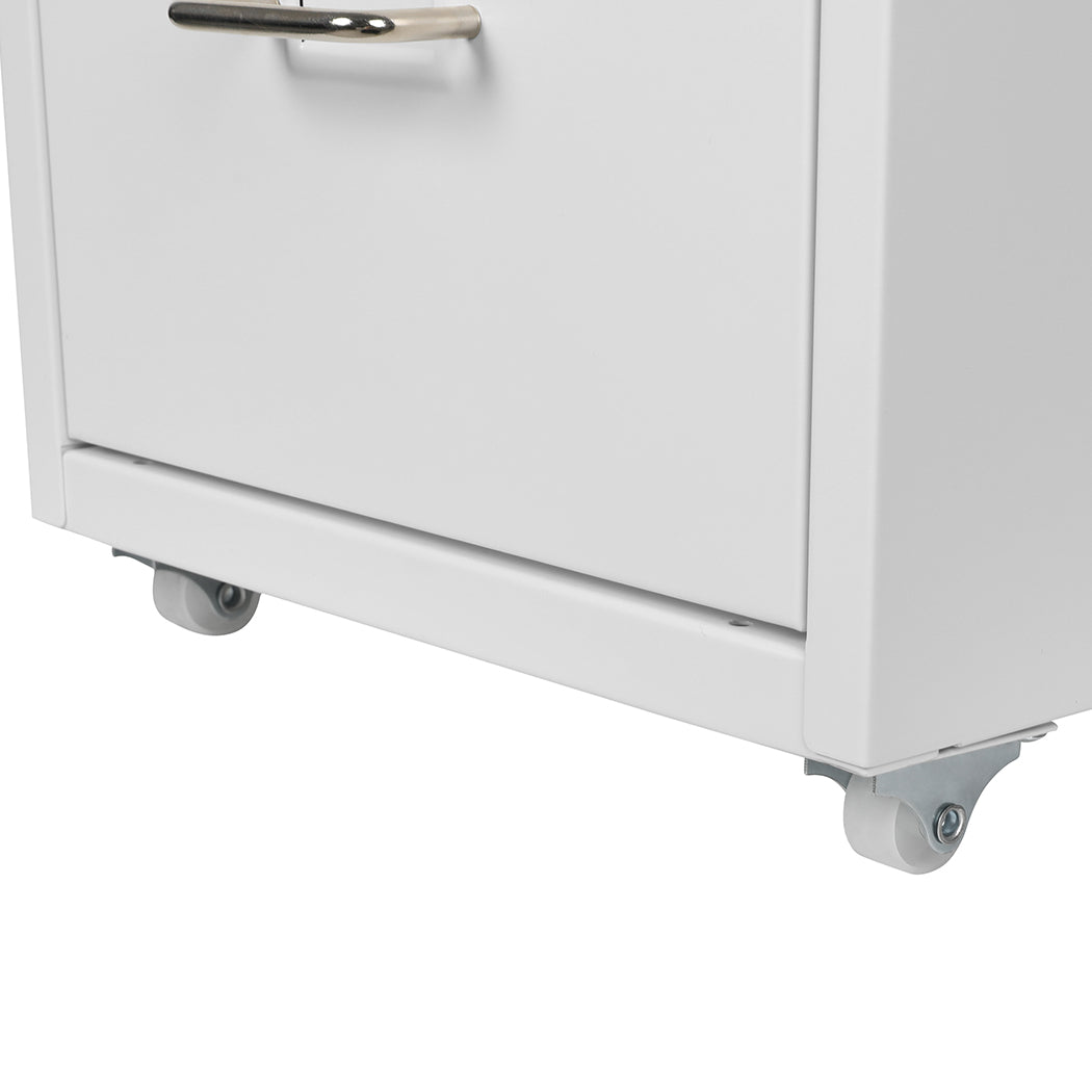 3 Drawer Office Cabinet In White For Organized Storage And Efficient Workspace