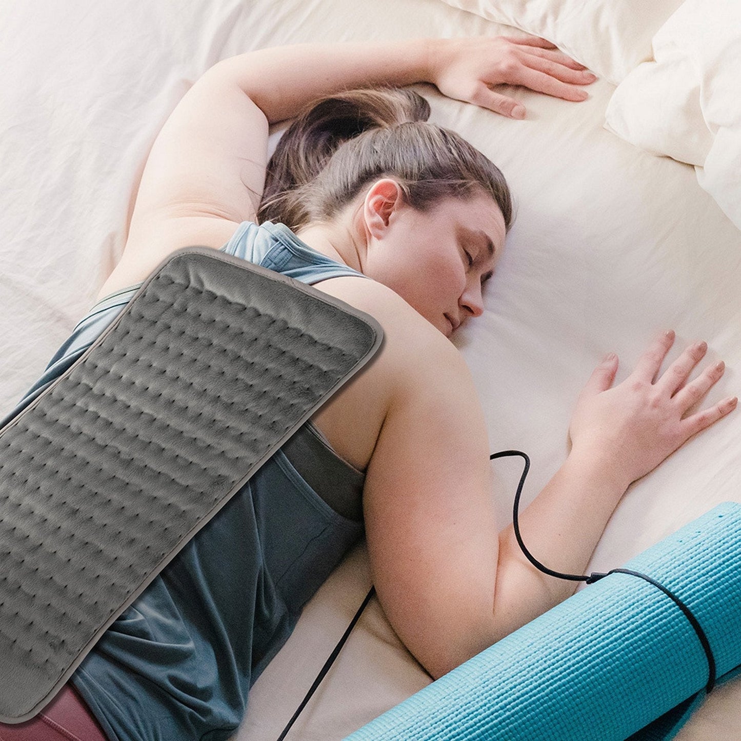 45W Electric Heating Pad Timer For Shoulder Neck Back Spine Leg Pain Relief Winter Warmer 60X30cm