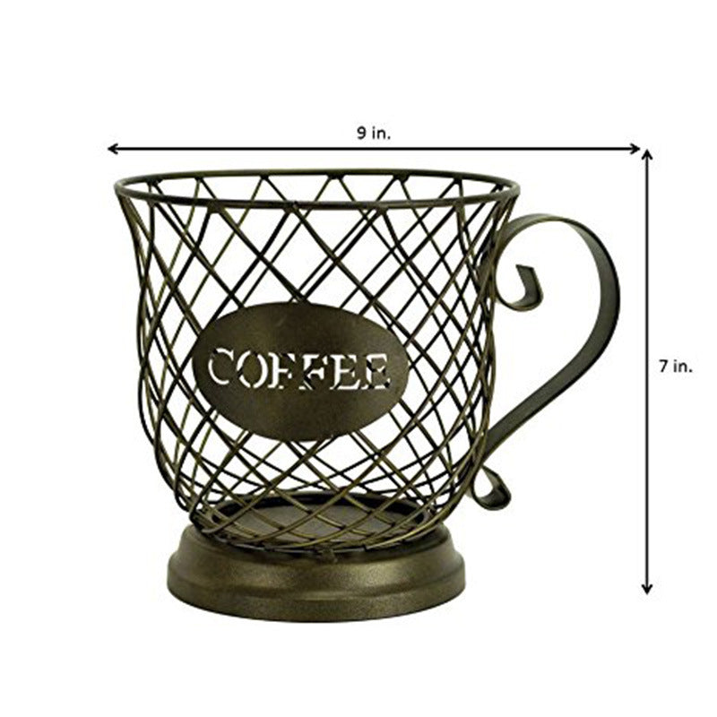 Coffee Cup Mug Pod Holder Storage Basket