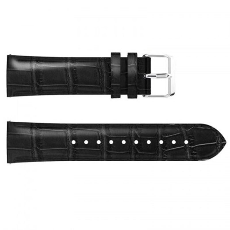 46Mm Leather Strap For Samsung Galaxy Watch Black