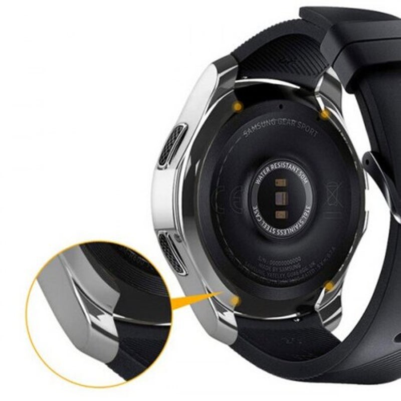 46Mm Tpu Plating Case For Samsung Galaxy Watch Black