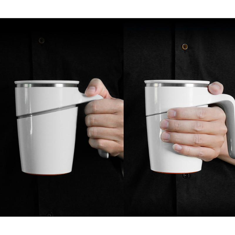 470Ml Non Pouring Cup Magic Sucker Splash Proof Nonslip Double Insulation Mug