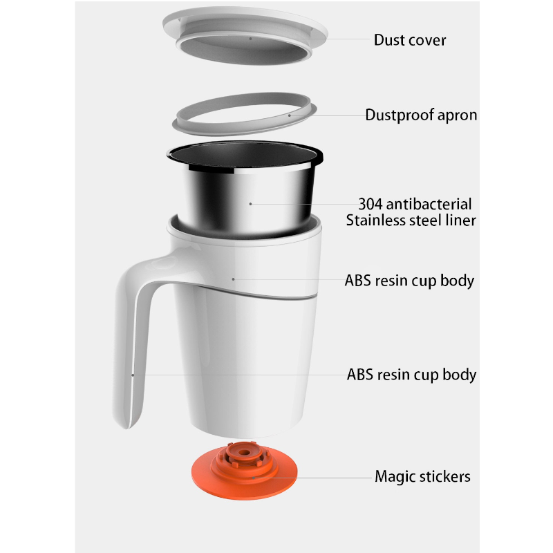 470Ml Non Pouring Cup Magic Sucker Splash Proof Nonslip Double Insulation Mug